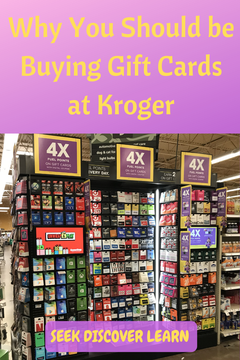 Why You Should Be Buying Gift Cards At Kroger Seek Discover Learn